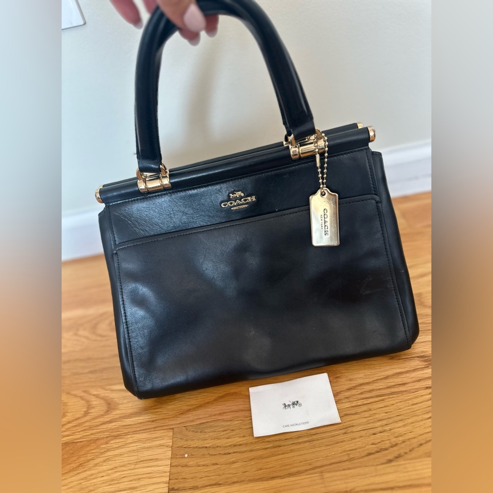 Coach Black Leather Handbag